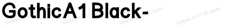 GothicA1 Black字体转换